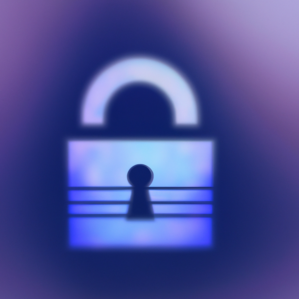 개인정보 보호를 상징하는 자물쇠 일러스트