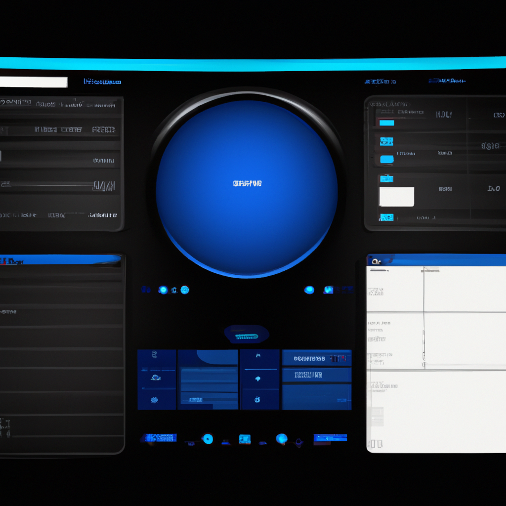 데이터 테이블을 시각화한 대시보드 모형 이미지